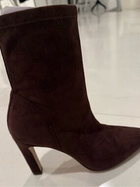 Abercrombie & Fitch Brown Suede Sock Ankle Boot